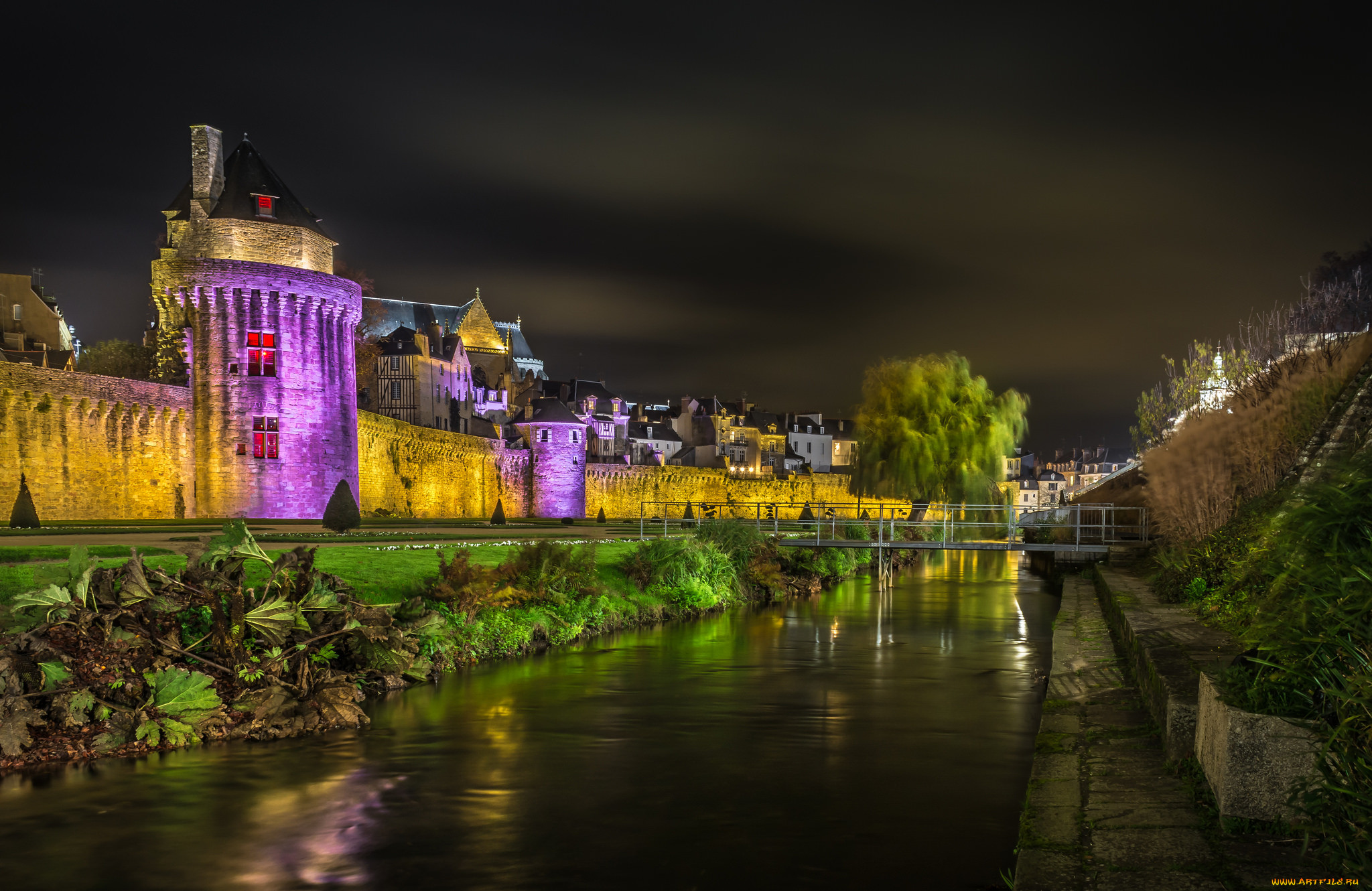 jardin & remparts de vannes,  bretagne,  france, ,  , , 